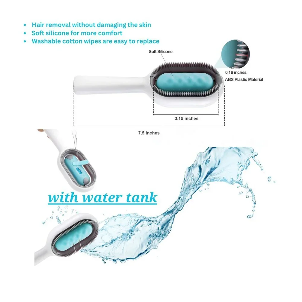 Water Brush for Cats Dogs, 4 in 1 Pet Grooming Brush, Wet Cat Comb